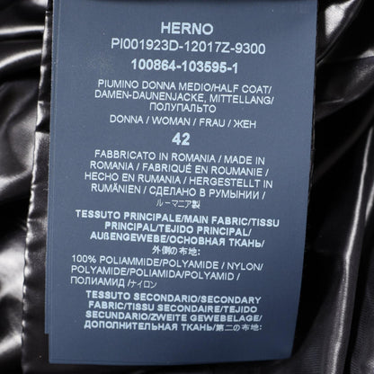 Herno Nylon Down Jacket Black Size 42