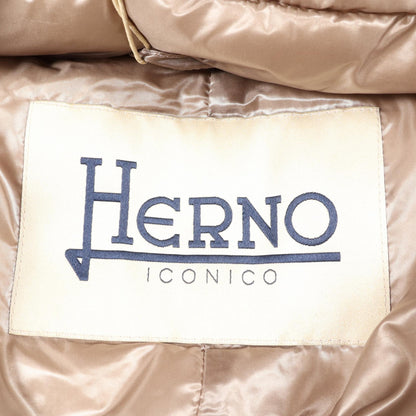 Herno AMELIA Nylon Down Jacket Beige Size 40