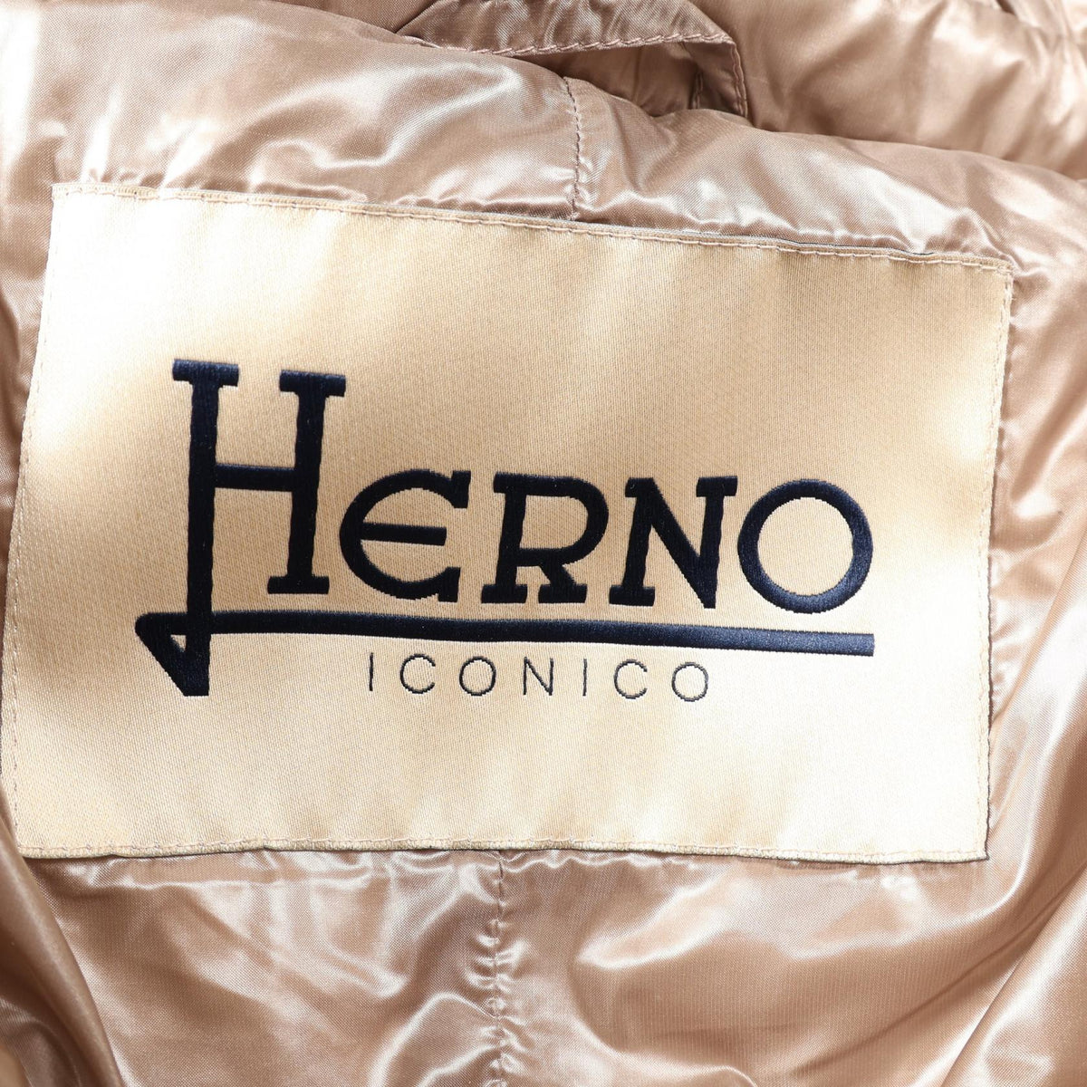 Herno ICONICO Nylon Down Jacket Beige Size 40