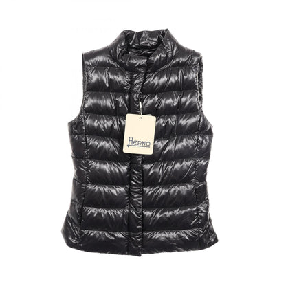 Herno GIULIA Nylon Down Vest Black Size 42
