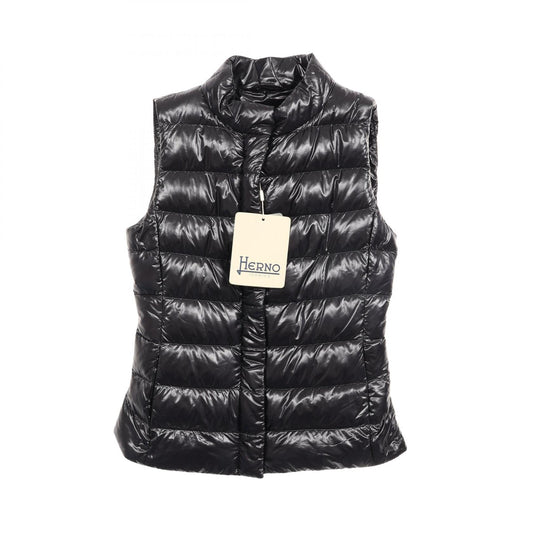 Herno GIULIA Nylon Down Vest Black Size 42