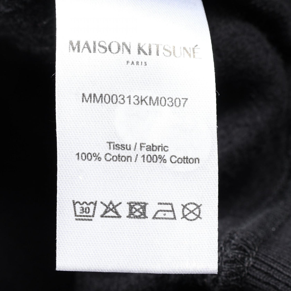 MAISON KITSUNE Speedy Fox Patch Sweatshirt Black Size M