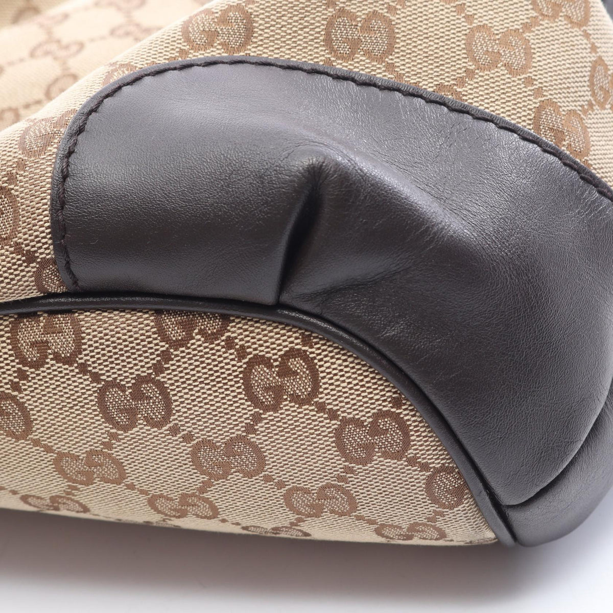GUCCI Sukey GG Canvas Handbag Beige