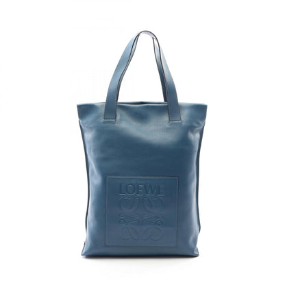 LOEWE Anagram Leather Shopper Bag Blue