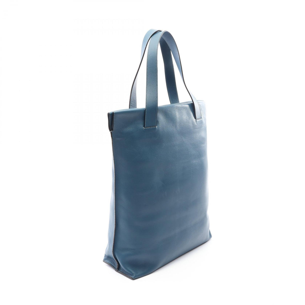 LOEWE Anagram Leather Shopper Bag Blue