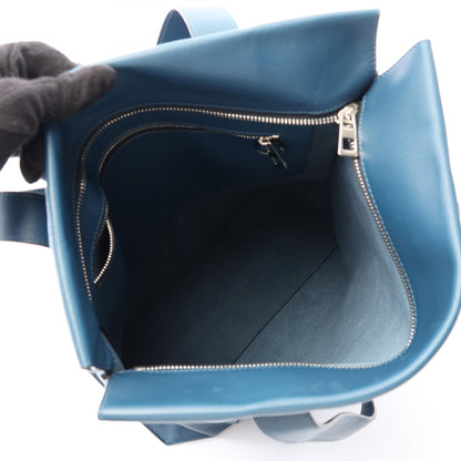 LOEWE Anagram Leather Shopper Bag Blue