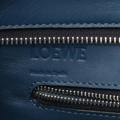 LOEWE Anagram Leather Shopper Bag Blue