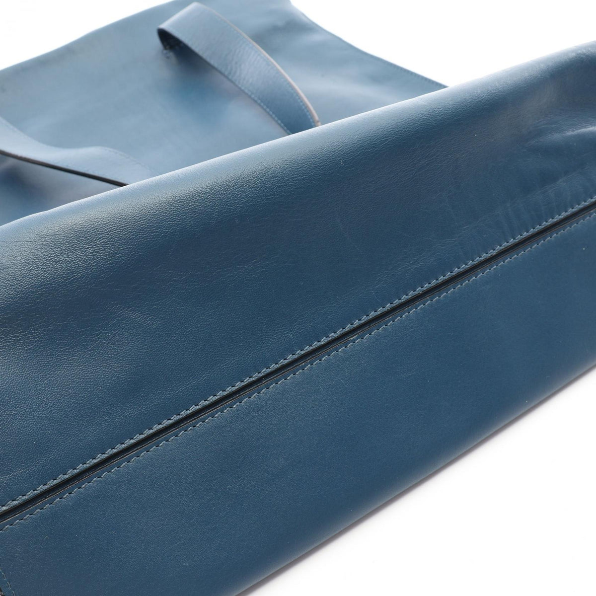 LOEWE Anagram Leather Shopper Bag Blue