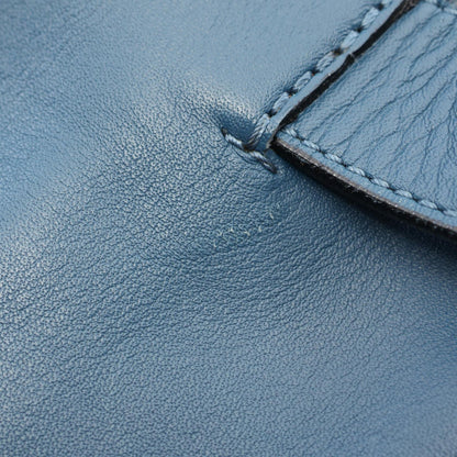 LOEWE Anagram Leather Shopper Bag Blue