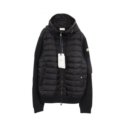 MONCLER CARDIGAN Panelled Hooded Down Jacket Size XL
