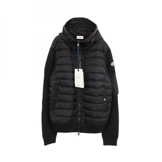MONCLER CARDIGAN Panelled Hooded Down Jacket Size XL