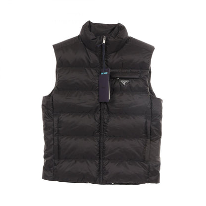 PRADA Padded Re-Nylon Down Vest Black Size 48