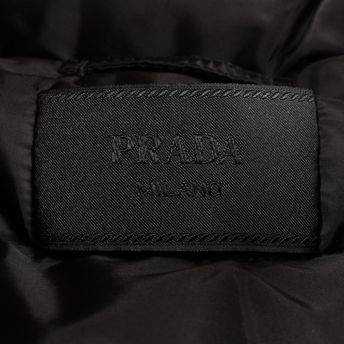 PRADA Padded Re-Nylon Down Vest Black Size 48