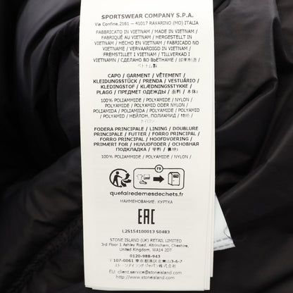 STONE ISLAND Matt Ripstop Cordura Down Jacket Black Size L