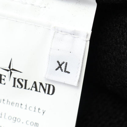 STONE ISLAND Crew Neck Wool Nylon Sweater Black Size XL