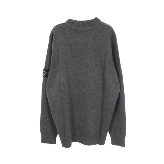 STONE ISLAND Gray Wool Sweater Size L
