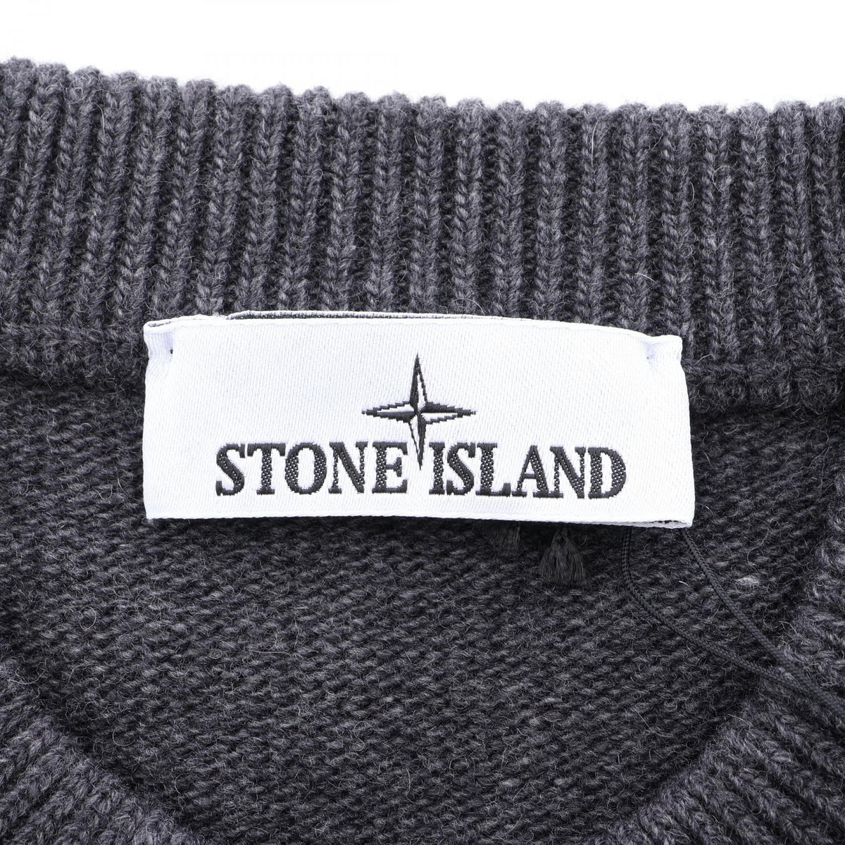 STONE ISLAND Gray Wool Sweater Size L