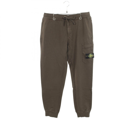 STONE ISLAND Olive Cotton Pants Size M