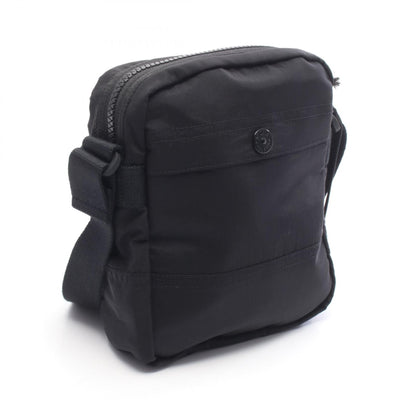 STONE ISLAND Black Logo Patch Nylon Shoulder Bag