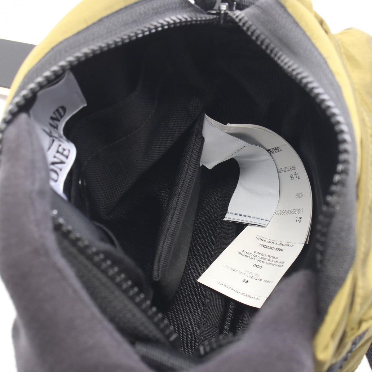 STONE ISLAND Green Logo Patch Shoulder Bag