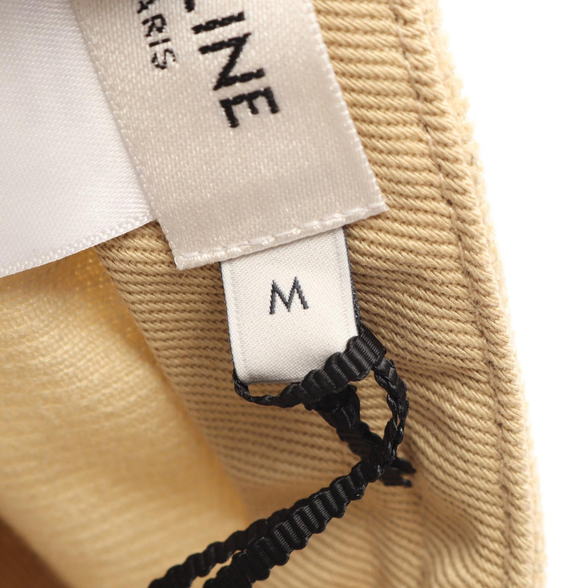 CELINE Triomphe Richelieu Corduroy Cap Beige Size M