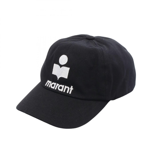 ISABEL MARANT TYRON Logo Embroidered Cap Black Size 59