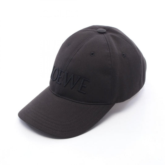 Loewe OFF Logo Embroidered Cap Cotton Black Size M