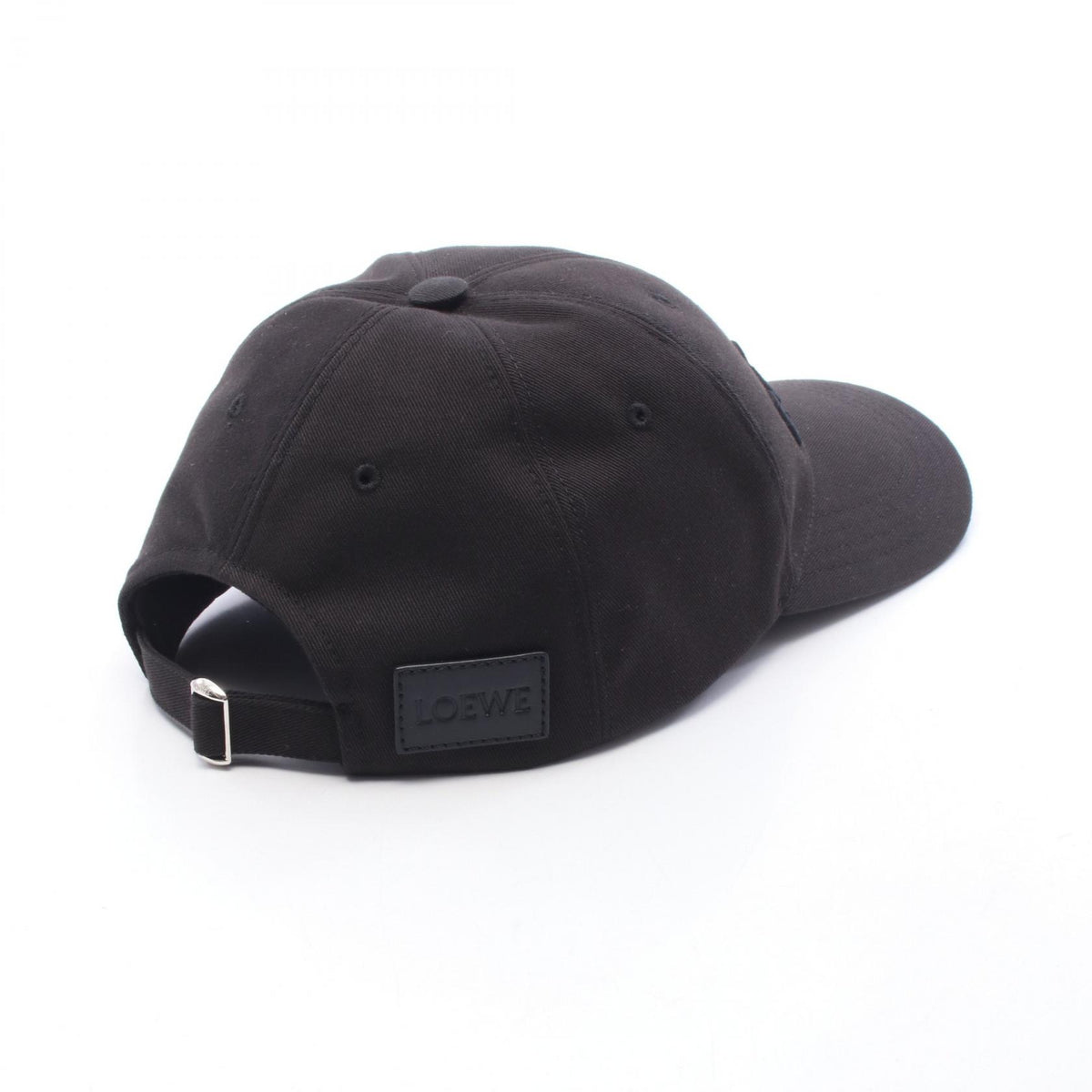 Loewe OFF Logo Embroidered Cap Cotton Black Size M