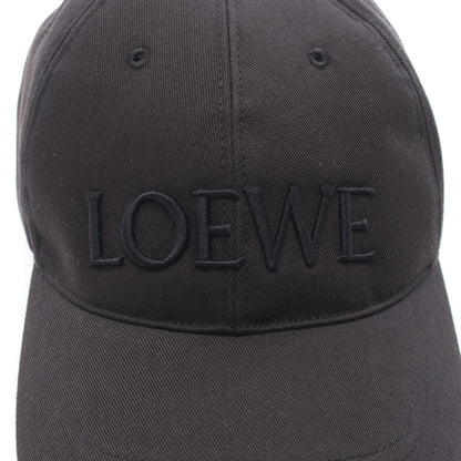 Loewe OFF Logo Embroidered Cap Cotton Black Size M