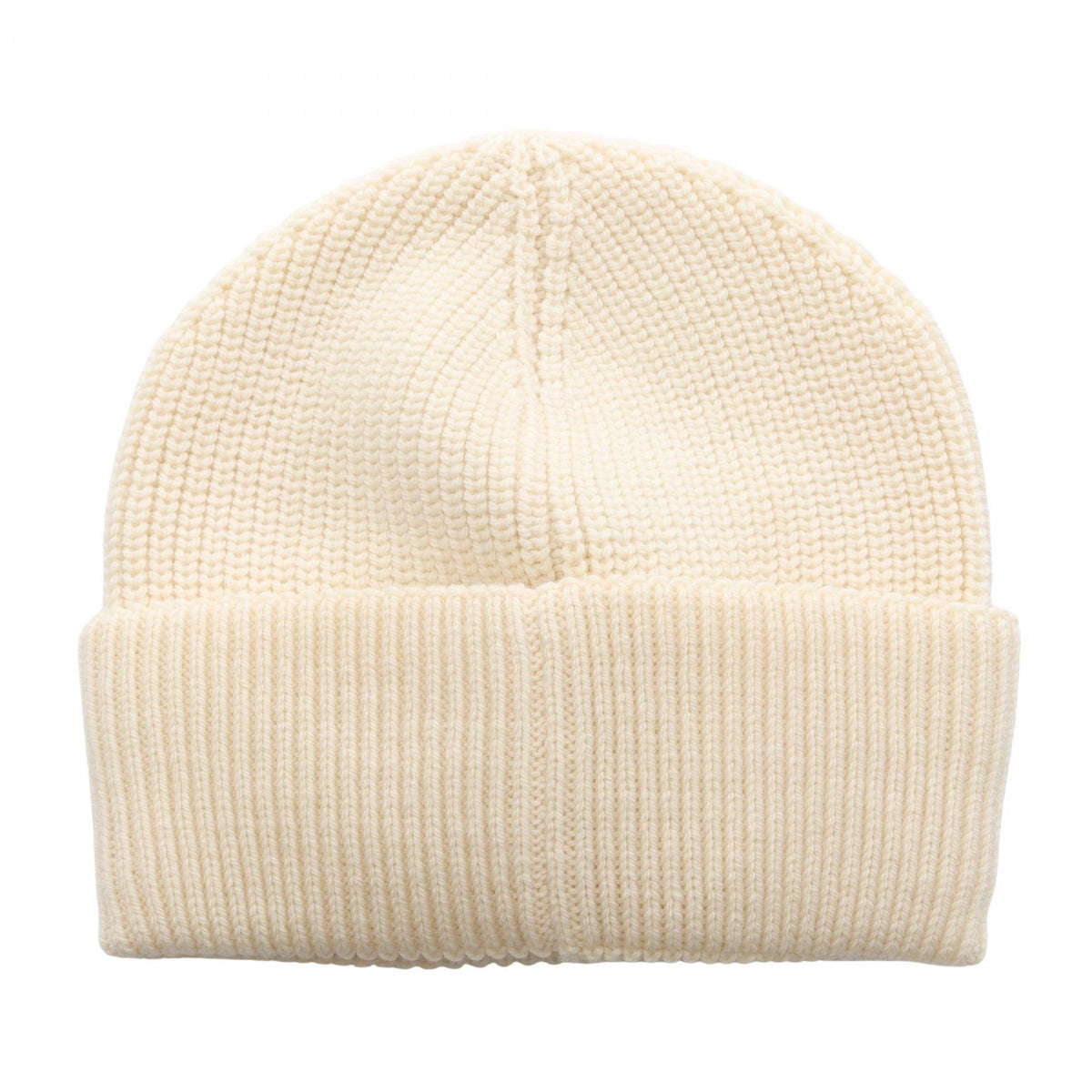 MONCLER Logo Patch Wool Knit Hat Size ONE SIZE