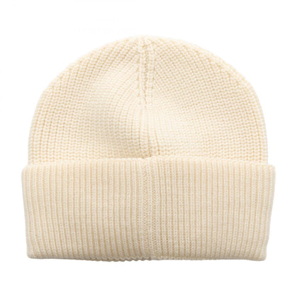 MONCLER Logo Patch Wool Knit Hat Size ONE SIZE