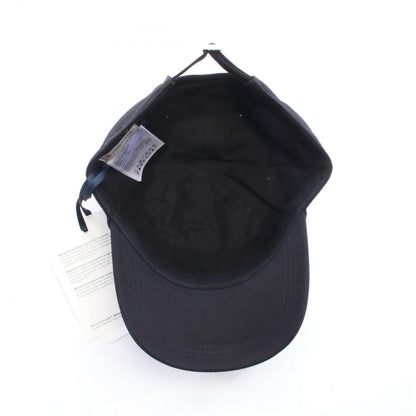 MONCLER Logo Embroidered Cotton Cap Black Size ONE SIZE
