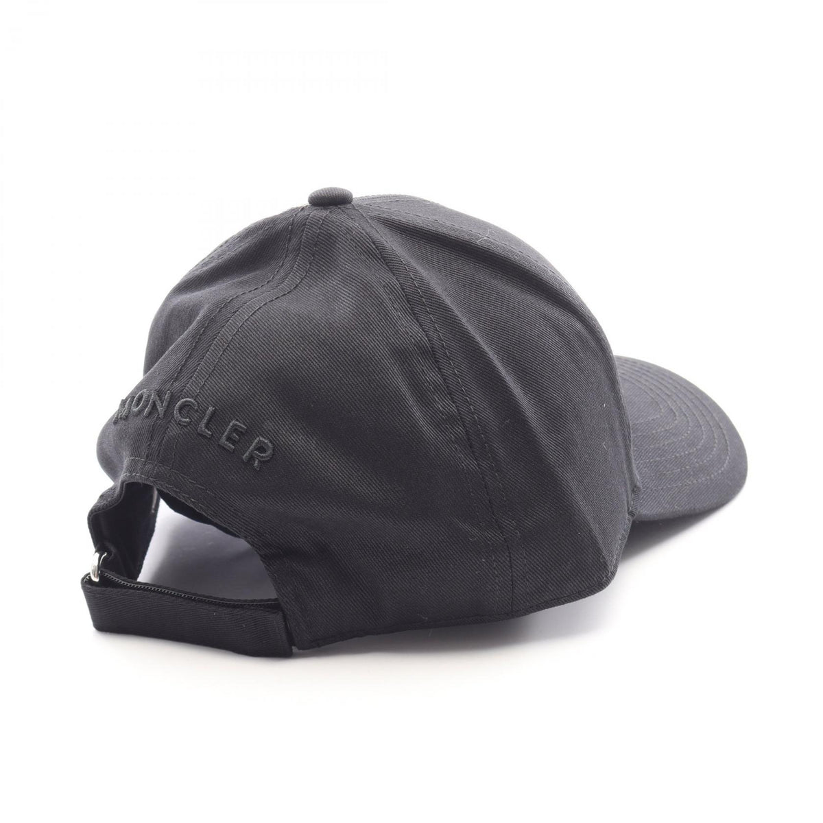 Moncler OFF Logo Patch Cap Cotton Black Size ONE SIZE