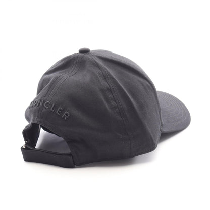 Moncler OFF Logo Patch Cap Cotton Black Size ONE SIZE