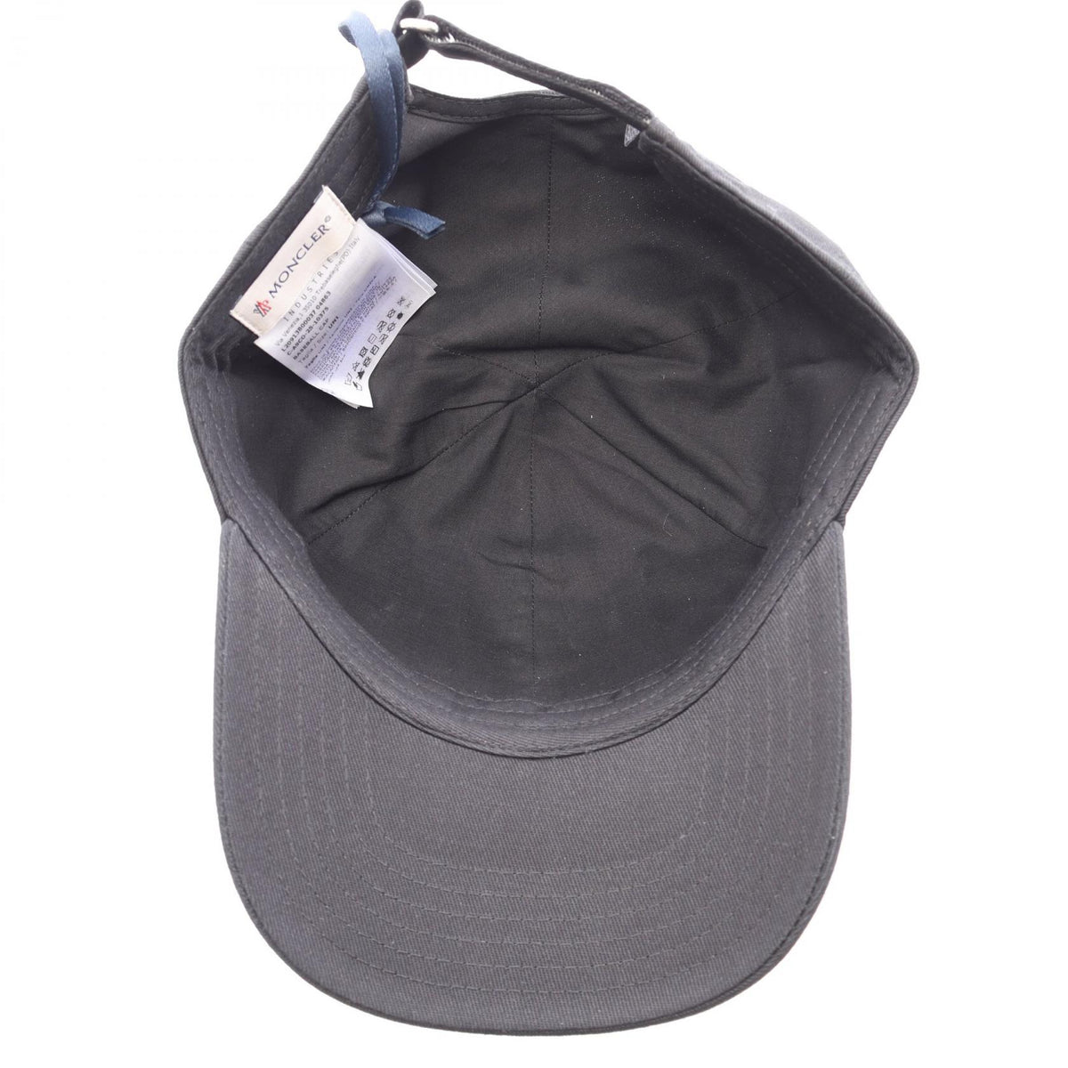 Moncler OFF Logo Patch Cap Cotton Black Size ONE SIZE