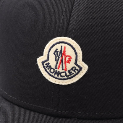 Moncler OFF Logo Patch Cap Cotton Black Size ONE SIZE