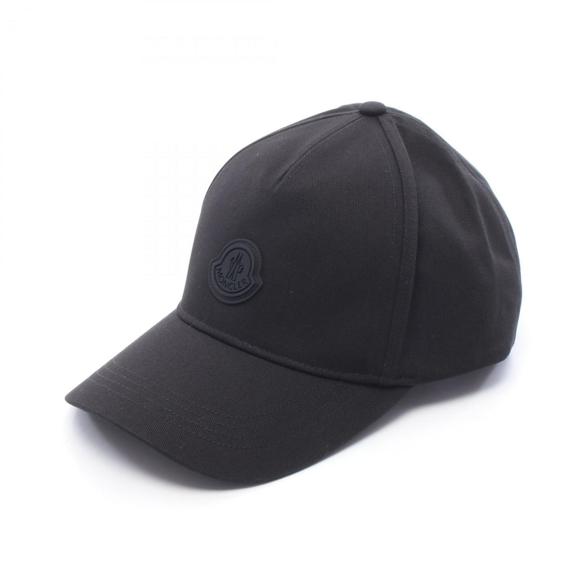 MONCLER Logo Cotton Hat Black Size ONE SIZE