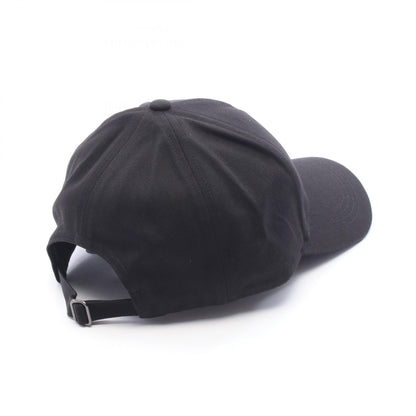 MONCLER Logo Cotton Hat Black Size ONE SIZE