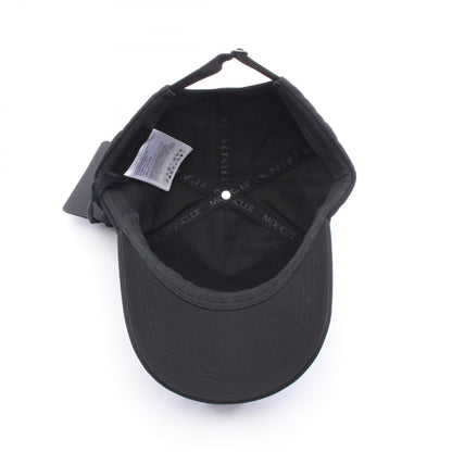 MONCLER Logo Cotton Hat Black Size ONE SIZE