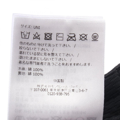 MONCLER Logo Cotton Hat Black Size ONE SIZE