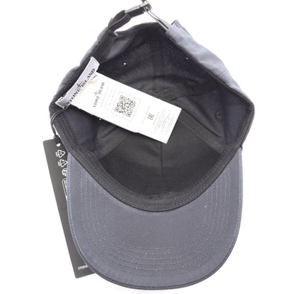 STONE ISLAND Black Cotton Cap Size ONE SIZE