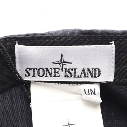 STONE ISLAND Black Cotton Cap Size ONE SIZE