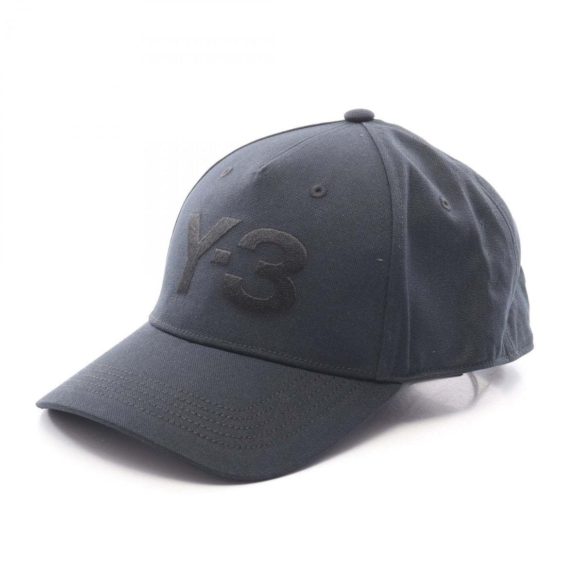 Y-3 Black Cotton Cap Size OSFL