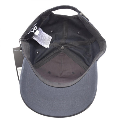 Y-3 Black Cotton Cap Size OSFL
