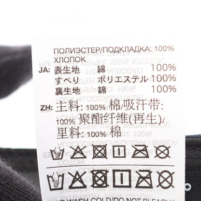 Y-3 Black Cotton Cap Size OSFL