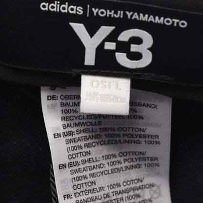 Y-3 Black Cotton Cap Size OSFL