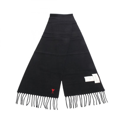 AMI Ami De Coeur Wool Scarf Black