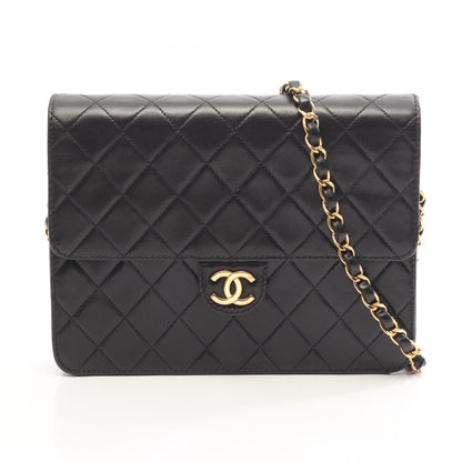 CHANEL Quilted Single Flap Bag Black