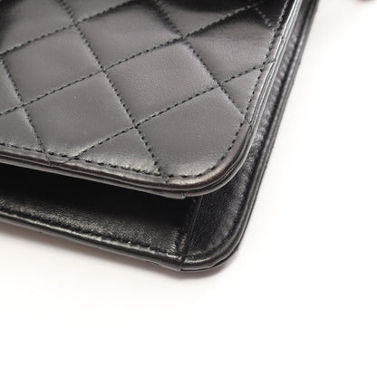 CHANEL Quilted Single Flap Bag Black