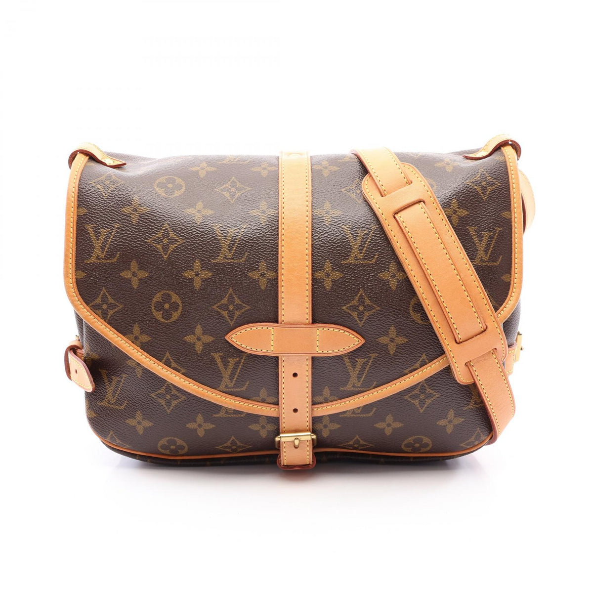 LOUIS VUITTON Saumur 30 Monogram Bag Brown